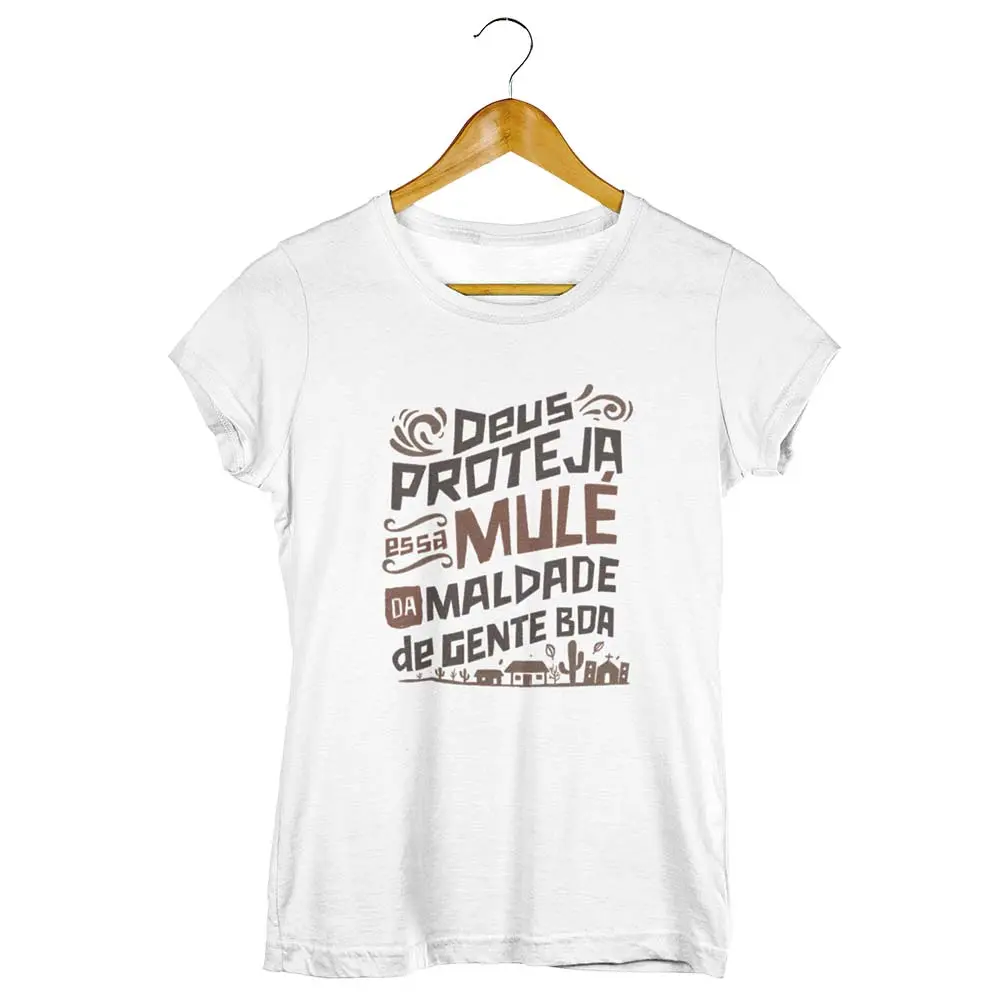 Camisa Deus Proteja Essa Mulé da Maldade de Gente Boa