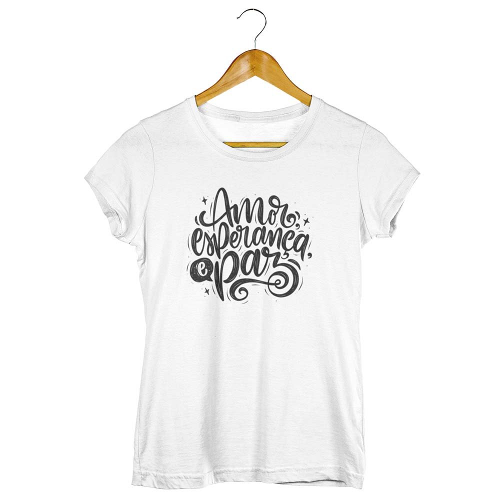 Camisa Amor Esperança e Paz