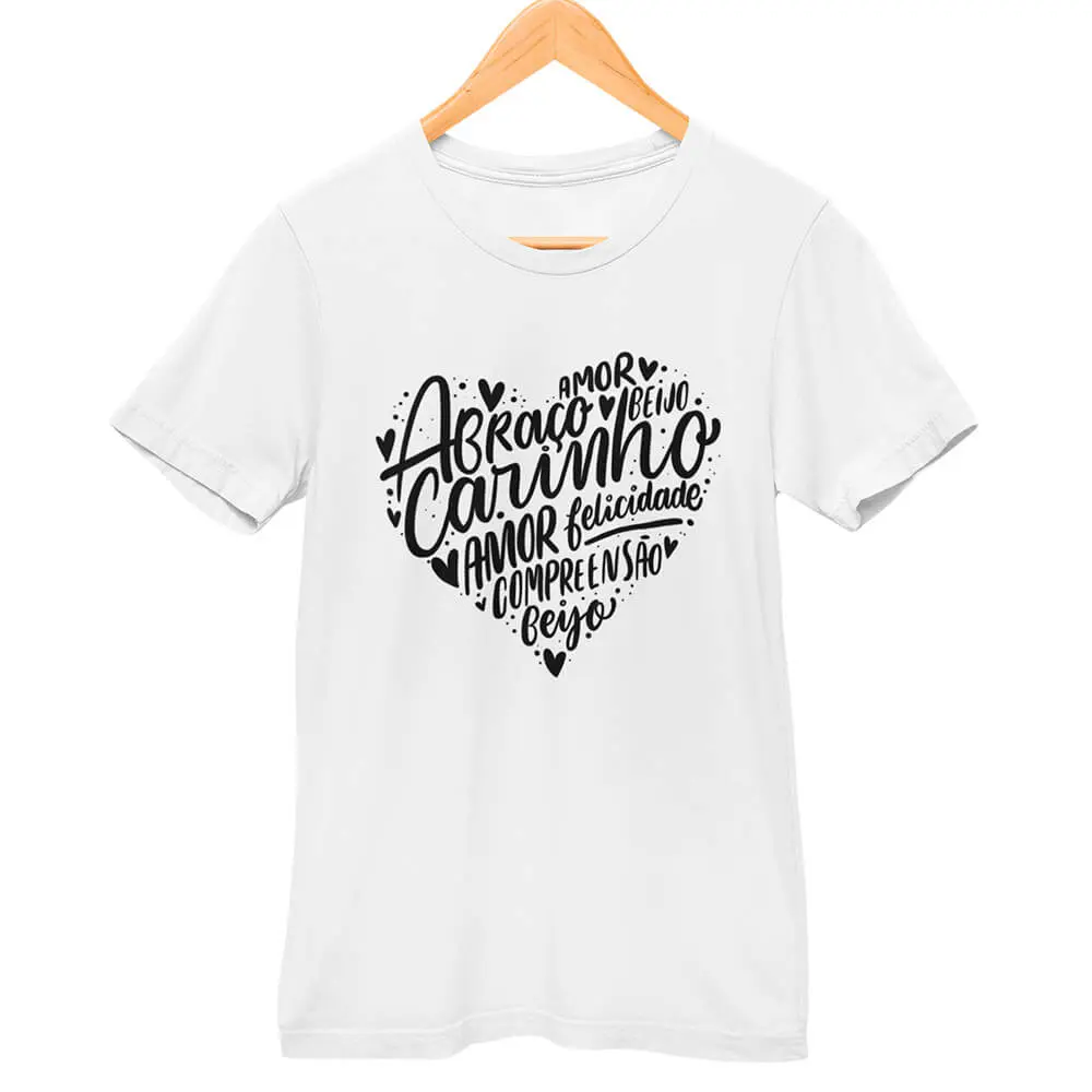 Camisa Coração de Frases