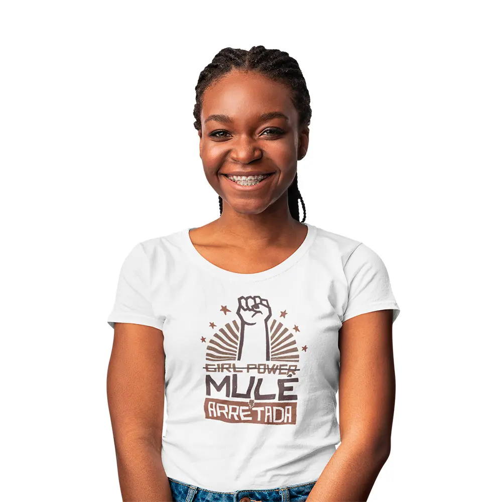 camisa mule arretada feminina