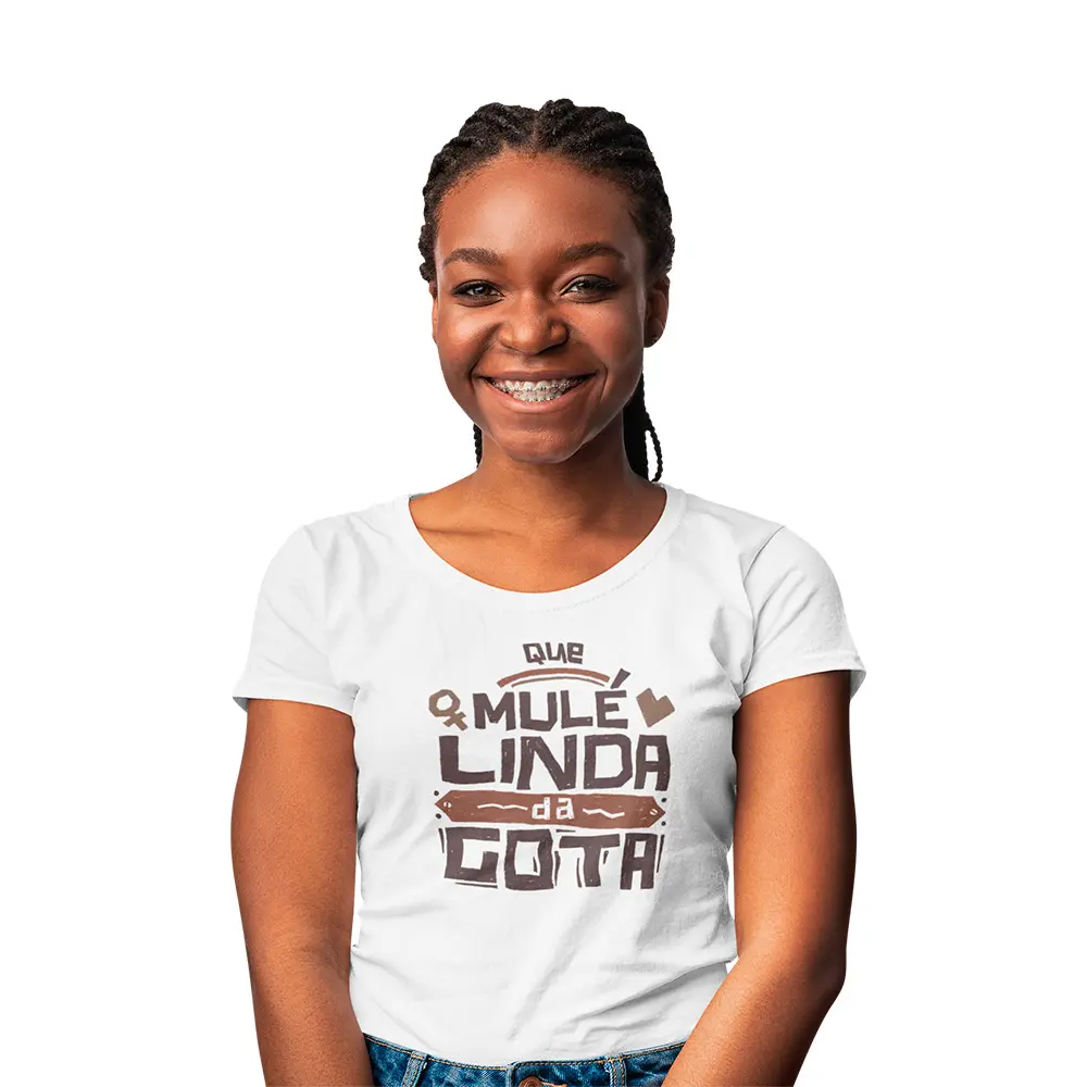 camisa mule linda da gota feminina