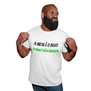 Camisa Carnaval A Meta é o Beijo a Folia é Só a Desculpa - Image 1