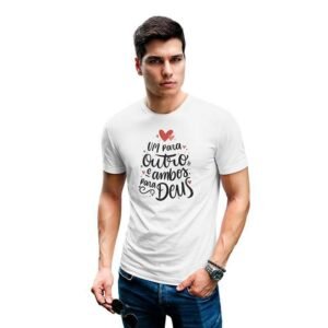 Camisa Dia dos Namorados Um Para Outro e Ambos Para Deus - Image 1