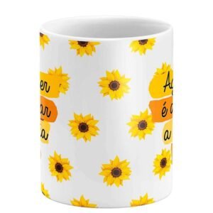 Caneca Girassol Agradecer é Abençoar a Própria Vida - Image 2