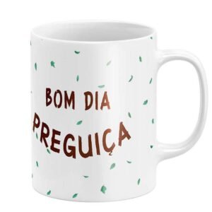 Caneca Bom Dia, Preguiça - Image 3