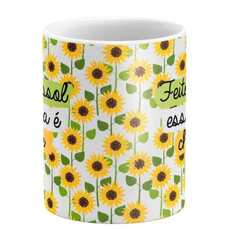 caneca feito girassol essa moca centro