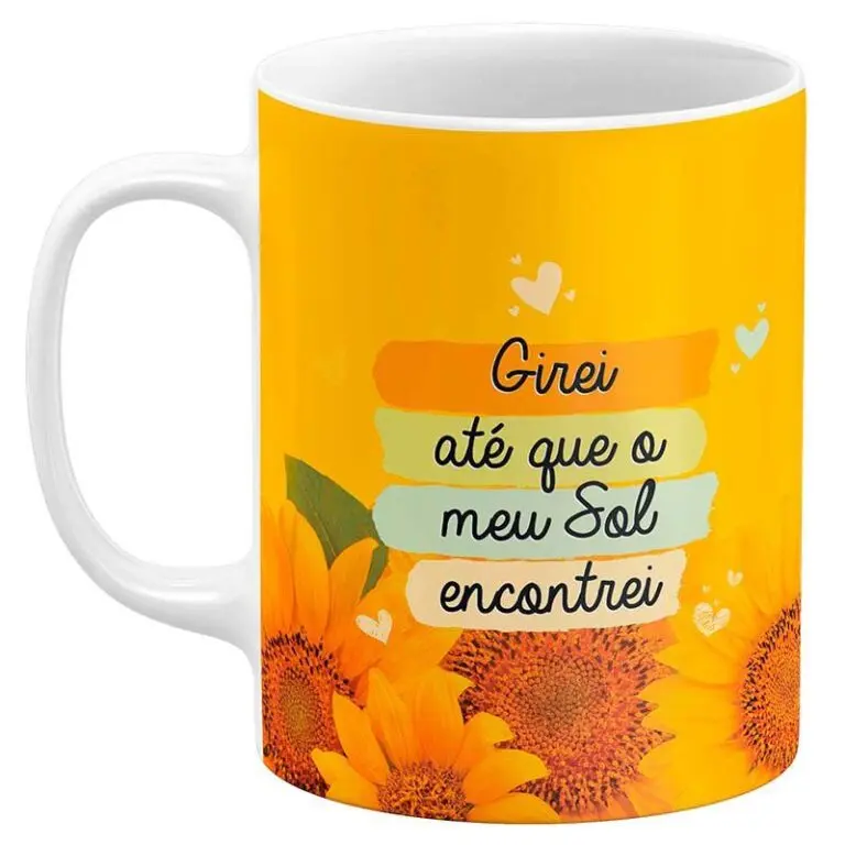 Caneca Girei Até Encontrar Meu Sol