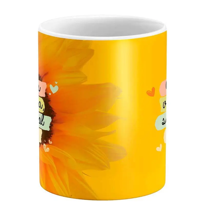 Caneca Quando a Vida É Dura Ser Girassol Me Cura 2 Caneca Quando a Vida É Dura Ser Girassol Me Cura