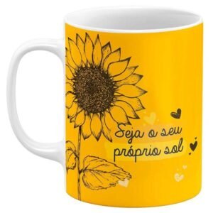 Caneca Girassol Seja o Seu Próprio Sol - Image 1