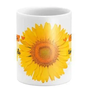 Caneca Girassol Sou Brilho Sou Sol, Tenho Alma de Girassol - Image 2