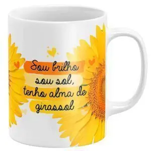 Caneca Girassol Sou Brilho Sou Sol, Tenho Alma de Girassol - Image 3