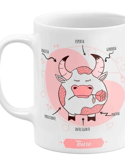 Caneca Signo de Touro Arte Divertida