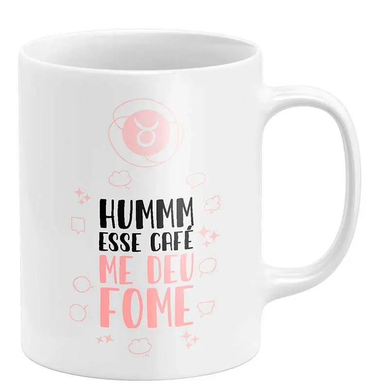 Caneca Signo de Touro Arte Divertida 3 Caneca Signo de Touro Arte Divertida