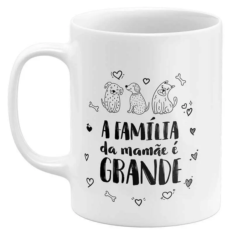 Caneca Dia das Mães - A Família da Mamãe é Grande