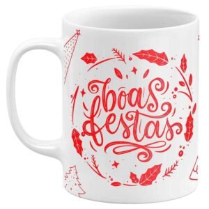 Caneca de Natal Boas Festas - Image 1