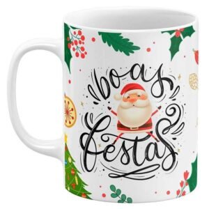 Caneca de Natal Boas Festas: Desfrute da Magia Natalina - Image 1