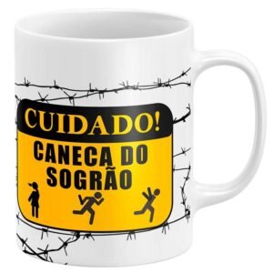 Caneca Cuidado! Não Se Aproxime Sogro Brabo - Image 3