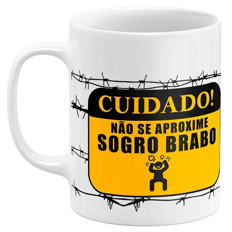 Caneca Cuidado Sogro Brabo