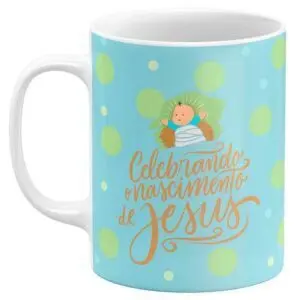 Caneca de Natal Celebrando o Nascimento de Jesus - Image 1