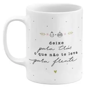 Caneca de Natal Deixe para Trás o Que Não te Leva para Frente - Image 1