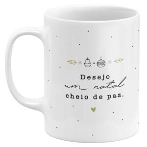 Caneca de Natal Desejo um Natal Cheio de Paz - Image 1