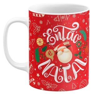 Caneca de Natal Então é Natal Celebre a Magia da Estação com Estilo - Image 1