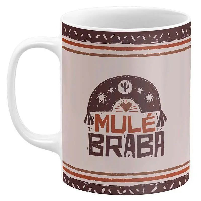 Caneca Xilogravura - Mulé Braba