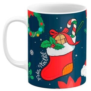 Caneca de Natal Feliz Natal Desfrute da Magia da Estação - Image 1