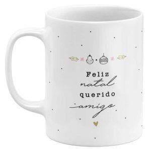 Caneca de Natal Feliz Natal Querido Amigo - Image 1