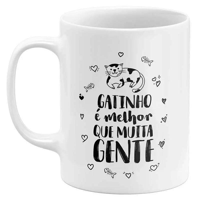 Caneca Dia das Mães - Gatinho é Melhor que Muita Gente