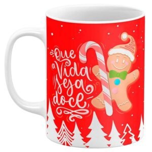 Caneca de Natal Que a Vida Seja Doce - Image 1