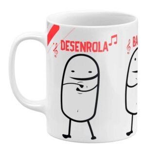 Caneca Flork Desenrola, Bate, Pega um Cafezin - Image 1