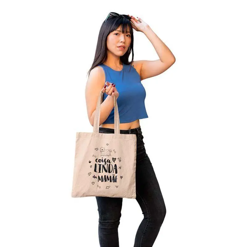 Camisas com frases positivas 70 Ecobag Dia das Mães Coisa Linda da Mamãe