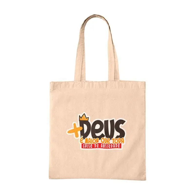Ecobag Deus é Maior que Toda Crise de Ansiedade