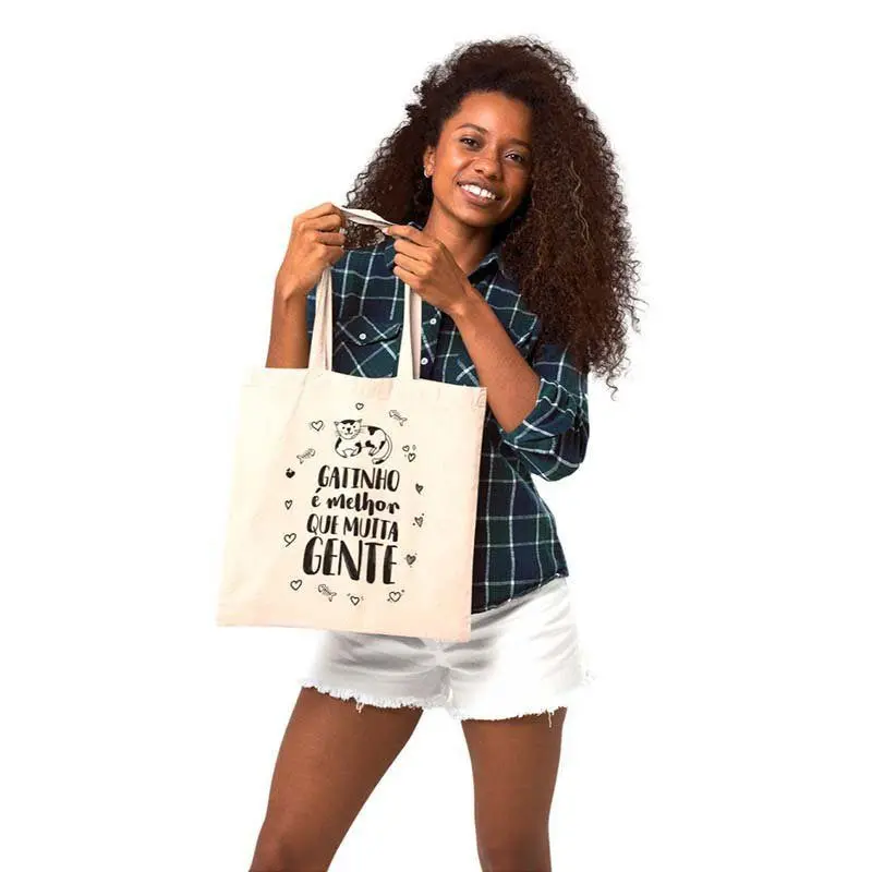 Ecobag Dia das Mães Gatinho É Melhor que Gente