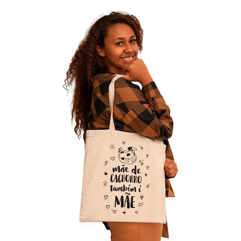 Ecobag Dia das Mães Mãe de Cachorro Também É Mãe