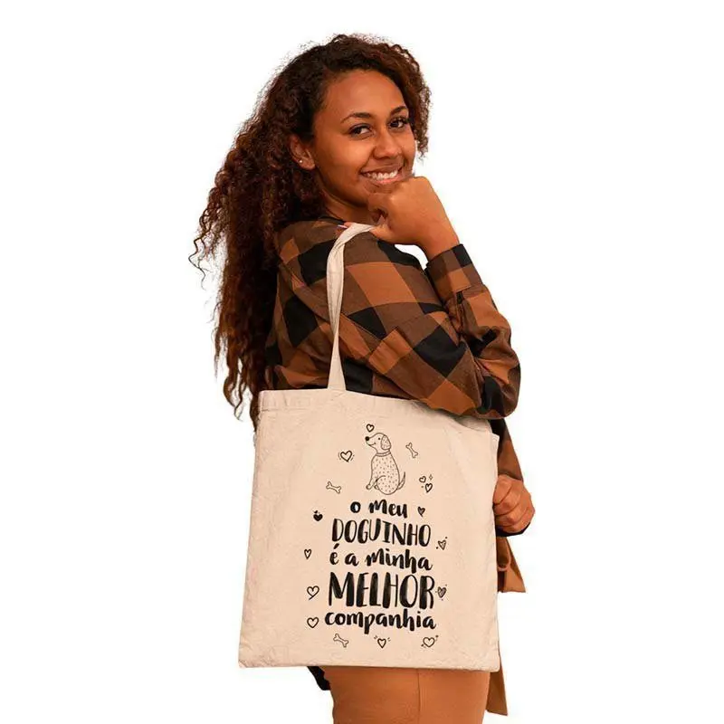 Ecobag Dia das Mães Meu Doguinho É Minha Companhia