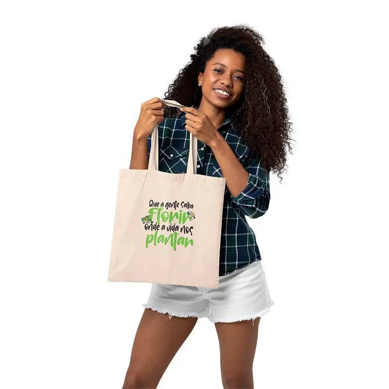 Ecobag Florir Onde a Vida Nos Plantar