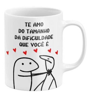 Caneca Flork Te Amo do Tamanho da Dificuldade que Você é - Image 3