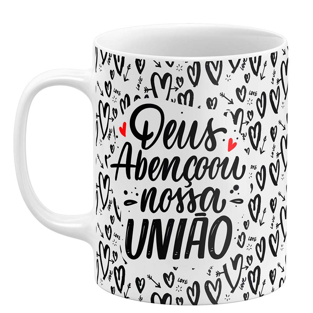 Caneca Dia dos Namorados Deus Abençoou Nossa União