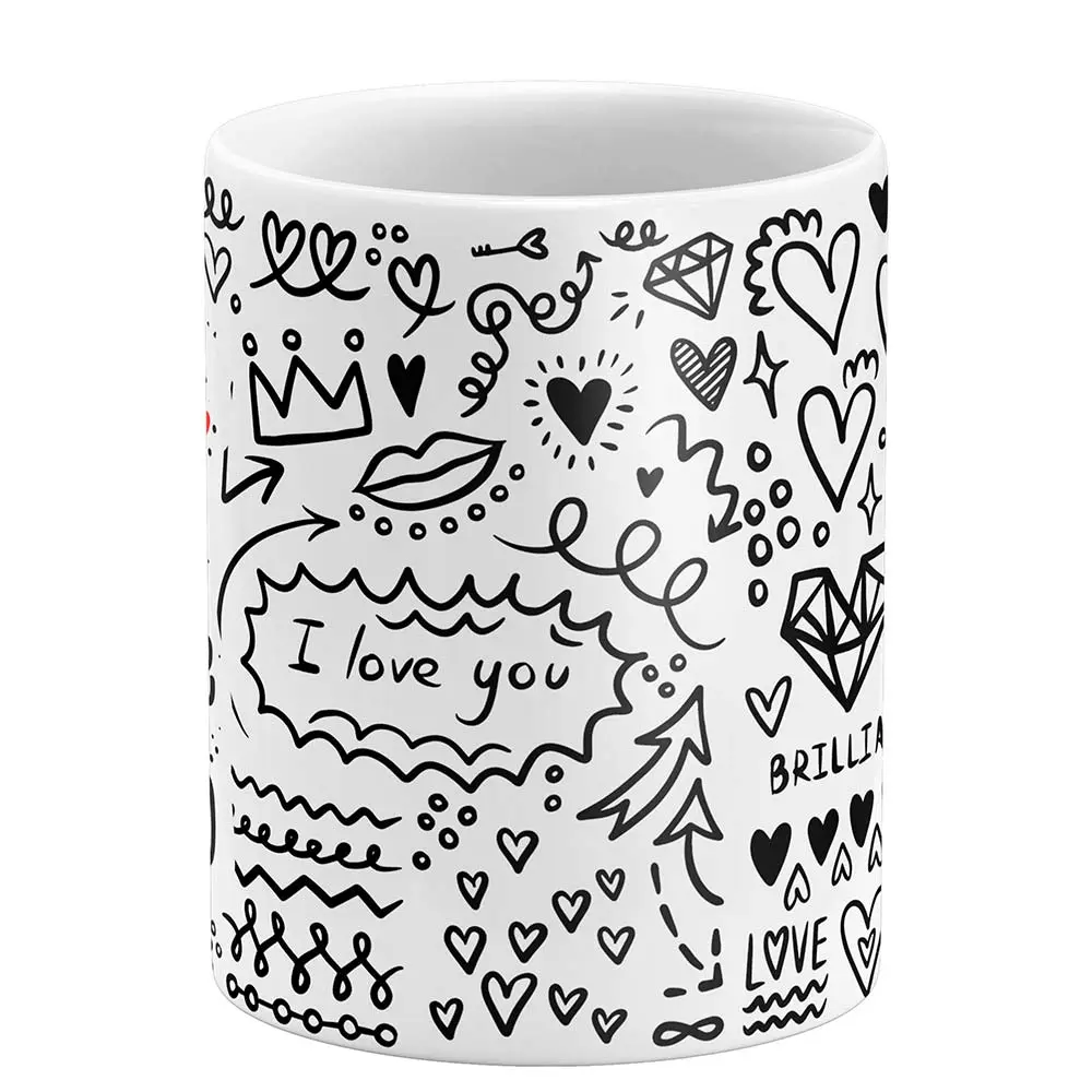 Caneca Dia dos Namorados Te Amo Ser Feliz Ter Você pra Sempre - Imagem 2