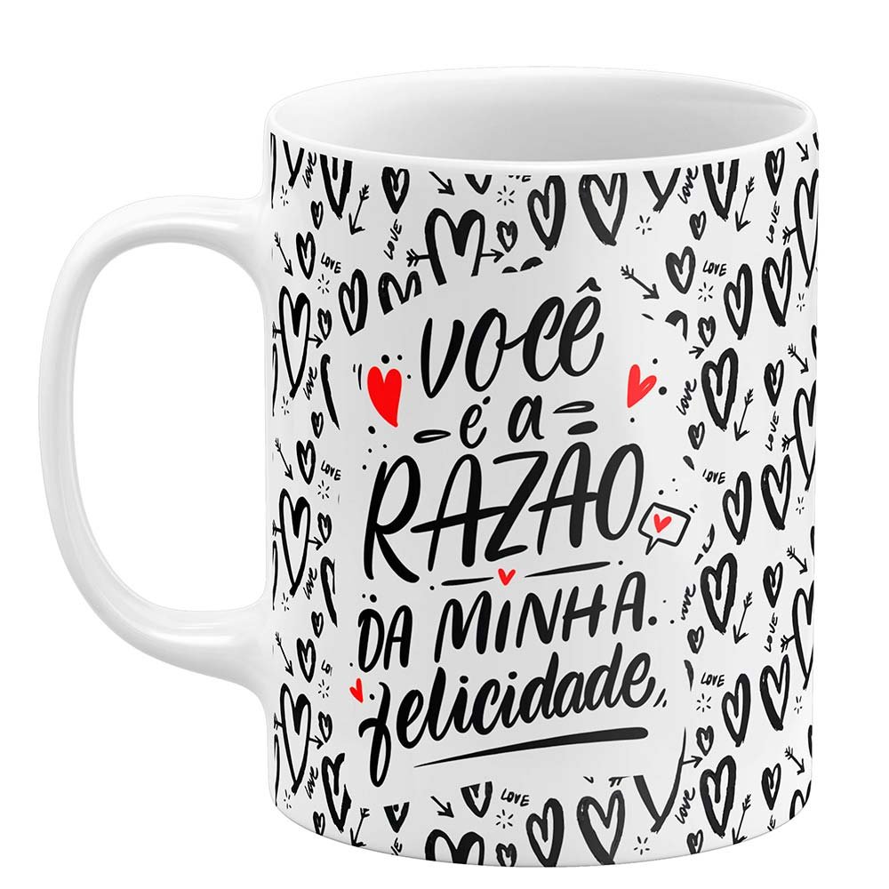 Caneca Dia dos Namorados Você é a razão