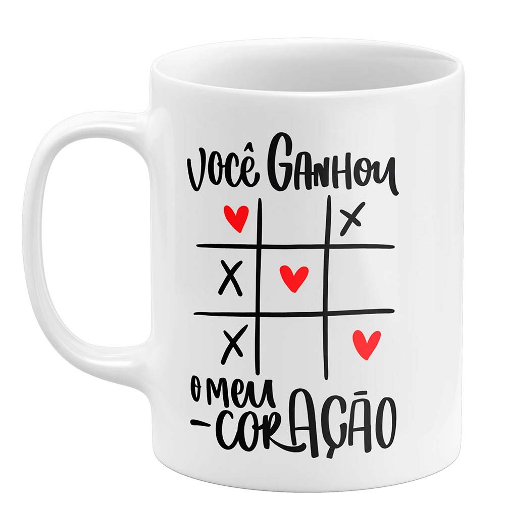 Caneca Dia dos Namorados Você Ganhou o Meu Coração